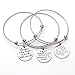 Nzztont Pack Of 3 Graduation Gifts For Teacher - Thankful Charm Bangle Bracelets (Style 01)