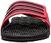 adidas Performance Men's Adissage 2.0 Stripes Athletic Sandal, Ray Red/Black/Black, 8 M US