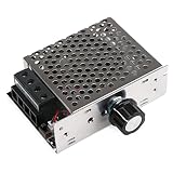 DROK 090456 10000W 110V AC SCR Electronic Thyristor Motor Speed Control Voltage Power Heat Regulator Governor Thermostat Dimmer