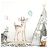 Little Deco Tatouage Mural cerf & Oiseau I S – 69 x 75 cm (LxH) I Chambre d Enfant Stickers bébé Enfants muraux Posters…