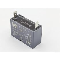 Uxcell CBB61 Ceiling Fan Capacitor 16uF 250V AC - 2 Wires, Metallized Polypropylene, 47x34x22mm