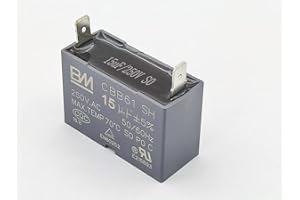 GENERIC Junxuan Starting Capacitor, CBB61 AC Capacitor 250V AC 15uF 50/60Hz for UL/RU Listed Motor