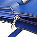 Fashion Road PU Leather Womens Shoulder Bags Top-Handle Handbag Tote Purse Bag Royal Blue