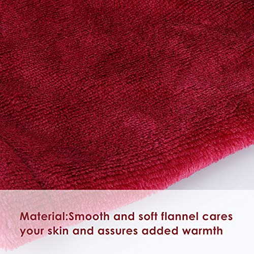 Deckey Electric Blanket, 50" x 60",Fast Heating Blanket, Fast Pain Relief for Back, Neck, Shoulder, Abdomen, 3 Temperature Settings, Anti-overheating Automatic Power Off, Machine Washable
