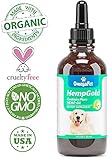 Hemp Oil for Dogs and Cats - Organic Dog Hemp Oil for Anxiety Relief, Calming and Joint Health - Easily Apply to Treats - Grown in USA