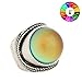 Mojo Mood Rings Antique Sterling Silver Plated Big Round Stone Ring Color Change MJ-RS045 (8)