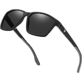 DUCO Polarized Sunglasses for Men and Women Matte Finish Blocking Stylish Design for Driving and Outdoor Activities 6302
