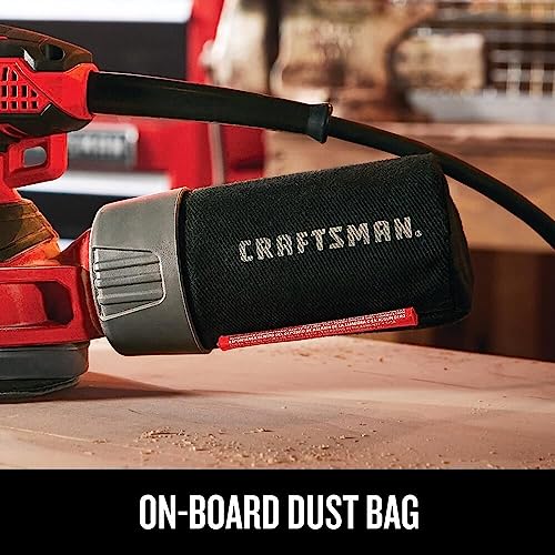 CRAFTSMAN Orbital Sander, 5 inch, 12,000 OPM, 3 Amp, Corded (CMEW231