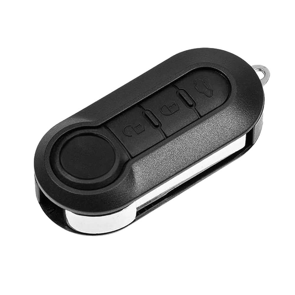 OcioDual 3 Buttons Flip Folding Fob Shell Case, Compatible with Fiat 500 Punto Panda Doblò Fiorino Stilo Lancia Citroen Peugeot, Replacement Car Remote Control Key Blade Replacement Casing