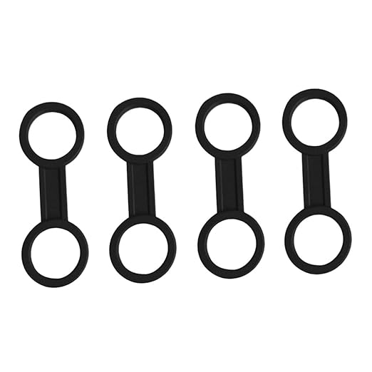 FLAMEER Schnorchelhalter Doppelring. Langlebig und Flexible Silikon Material