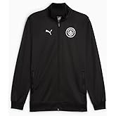 PUMA Men's Soccer Manchester City Year of The Dragon Jacket - Dragon Graphic, Comfort Fit, Made with Recycled Materia (US, Alpha, Small, Regular, Regular, Black)
