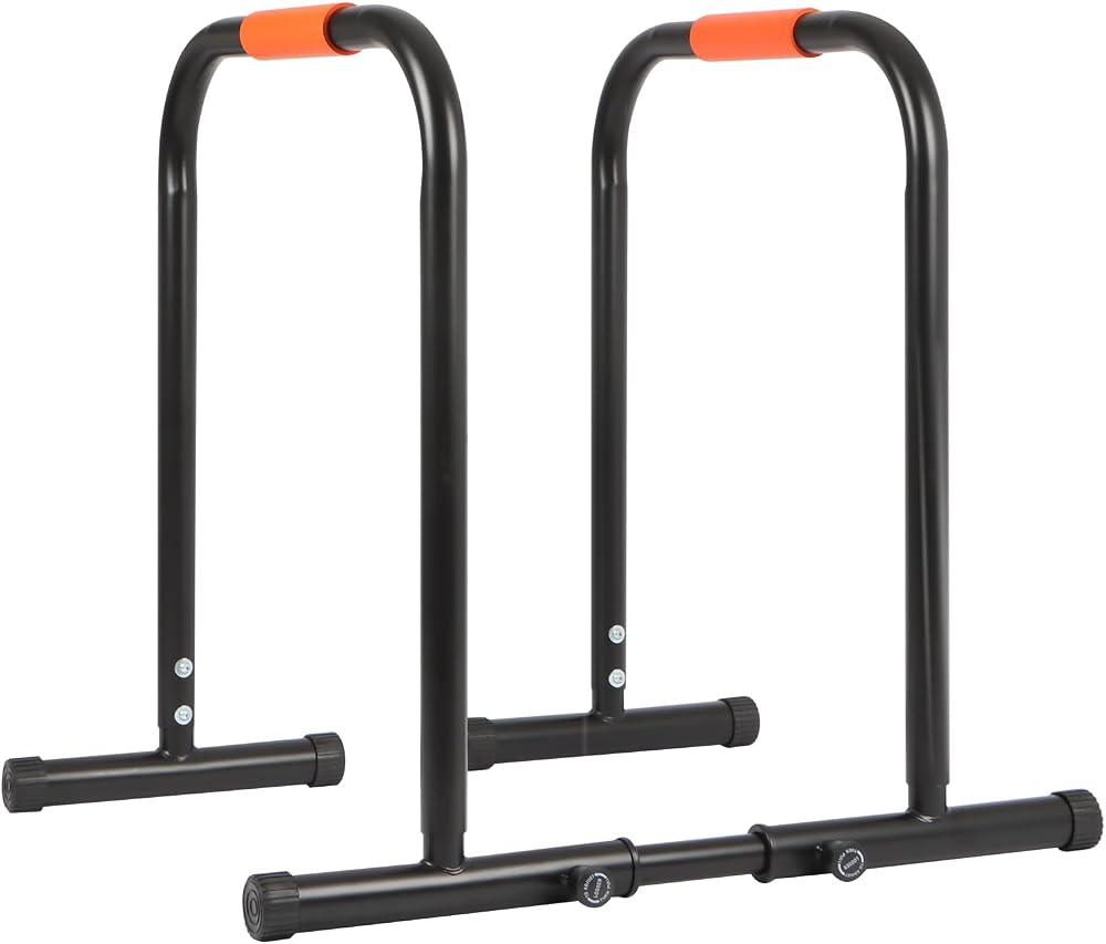 Panana Adjustable Dip Bars Heavy Duty 200kg Capacity Parallettes Home Gym