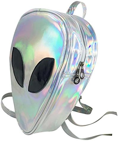 RockTrend Cute Alien Casual Bag Satchel Backpack Holographic Triangle for Kid/Girl