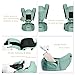All-in-One Baby Carrier with Detachable Hip Seat, Ventilated Carrying Sling Wrap Baby Backpack Carrier for Nursing Hiking, Wind & Sun Protection for Four Seasons General by Siyoo (Cyan)