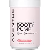 Aventus Booty Pump Pre-Workout Powder | Pump, Strength and Energy with Collagen, Creatine, Caffeine and More, 30 Servings (30 Servings, Watermelon)