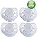 Philips Avent Translucent Toddler Pacifiers 6-18 Months - 4 Pack (Clear) primary
