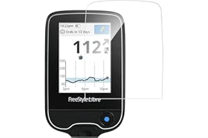 YOUSHARES Flexible Glass Screen Protector Compatible with Libre 1/2 Reader, Flexible Protective Film for Libre Reader, Anti-S