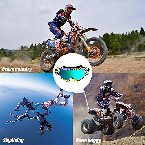 5 Motorcycle+Goggles+Motocross+Protection+Shatterproof