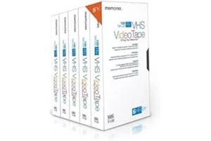 Memorex T-120 120 Minute RV VHS Video Tape (5 Pack)