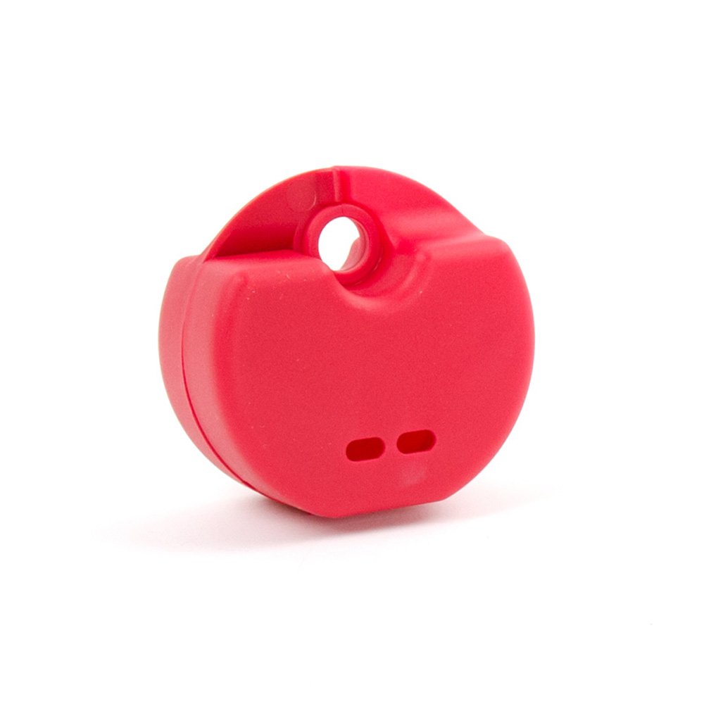 StellaPlast SP-221054rot Retainer box with snap closure for safe storage of orthodontic apparatuses, bite splints/prosthetics, 5.0 cm x 7.7 cm x 4.0 cm