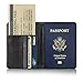 Passport Cover Holder Travel Wallet for Men & Women - Leather Passport Case- Securely Holds Passport, Business Cards, Credit Cards, Boarding Passes (Don't Touch Me)