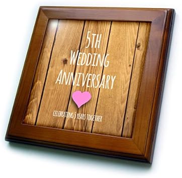 Amazon De 5 Hochzeitstag Wandschild Geschenke Fur Paar 5