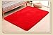 Bnxbb Ultra Soft 4Cm Thick Indoor Fluffy Thick Indoor Area Rug for Home Decor Living Room Bedroom Kitchen Dormitory Rectangle,Size:24 x 47 Inch (60Cm X 120Cm) Chinese Red