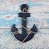 MDLUU-Wooden-Ship-Wheel-Wood-Anchor-Decor-11-Ship-Rudder-Decor-13-Anchor-Wall-Hanging-Ornament-for-Mediterranean-Nautical-Room-Party-Decor-Pack-of-2-Navy-Blue MDLUU Wooden Ship Wheel, Wood Anchor Decor, 11" Ship Rudder Decor, 13" Anchor Wall Hanging Ornament for Mediterranean Nautical Room, Party Decor, Pack of 2 (Navy Blue)