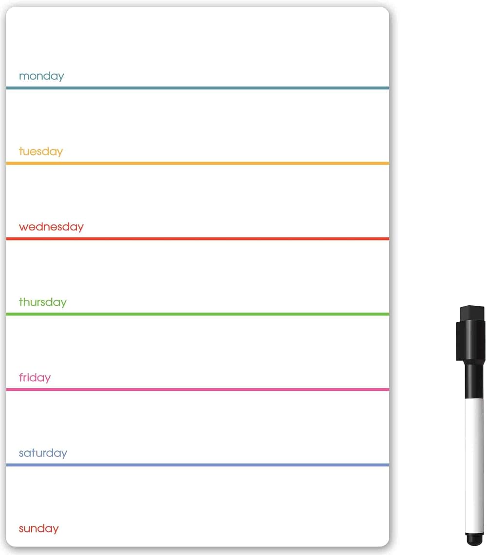 The Magnet Shop TMS A5 Magnetic Weekly Planner with Dry Wipe Pens