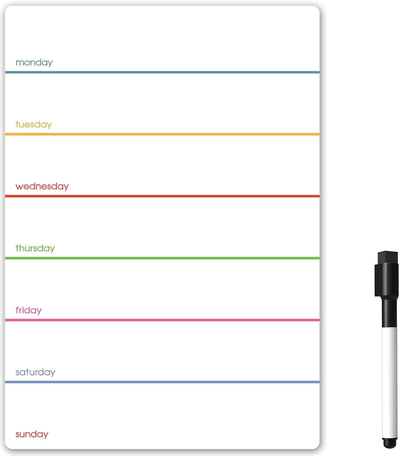 The Magnet Shop TMS A5 Magnetic Weekly Planner with Dry Wipe Pens