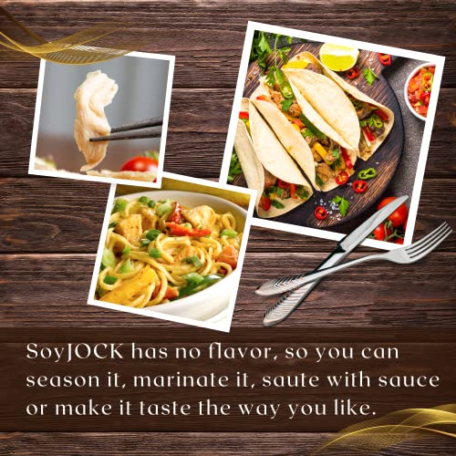 SoyJOCK TVP Organic Soy Beans Protein Strips Vegan Meat Substitute