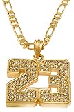 Hot Celebrity Hip-Hop Gold Tone 23 Jordan Pendant Necklace Free 24