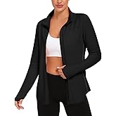 Vldnery Women's UPF 50+ Sun Protection Lightweight Jacket Zip Up Long Sleeve Sun Shirt for Women with Thumb Hole Hiking