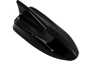 AMSPRAC Shark Fin Antenna Cover,Car Roof Antenna Caps Compatible with Hyundai Kona 2018 2019 2020 2021 2022 2023,96210-J9300,Roof Topper Cover Replacement,Glossy Black,1PCS,Without Chip