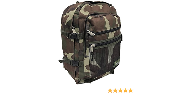 Track Camouflage Multi Pocket Backpack 