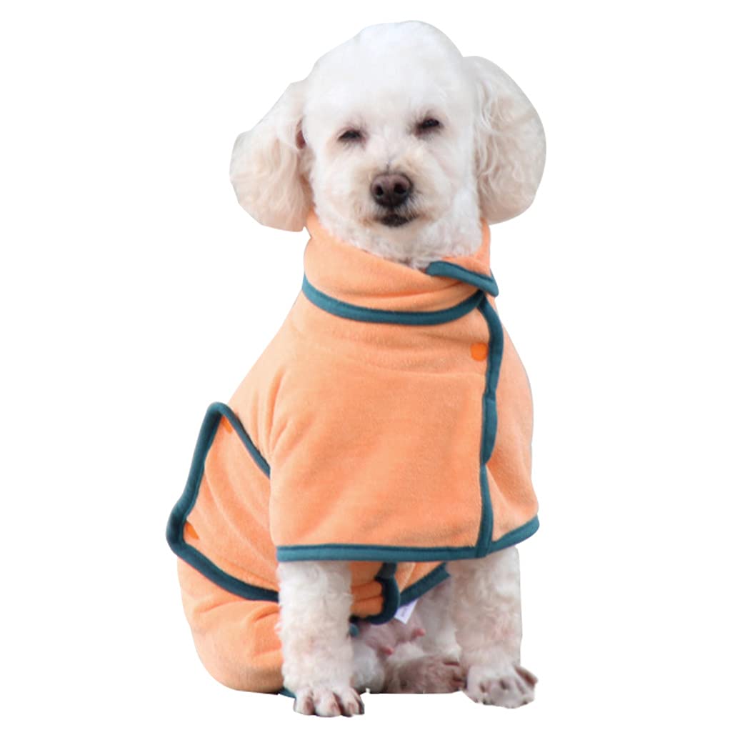YHomU Pet Bathrobe Super Absorbent Polyester Soft Cozy Dog Drying Towel