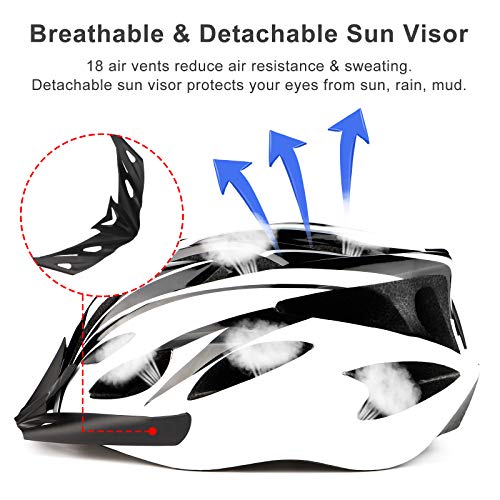 RaMokey Cycle Helmet, Lightweight Bicycle Helmet, Adjustable Mountain & Road Bike Helmets for Adults, 18 Vents with… - Image 6