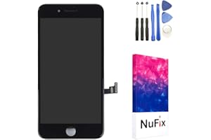 NuFix LCD Replacement for Apple iPhone 8 Plus Screen Glass LCD Display Touch Digitizer Assembly with Frame and Tools A1864 A1