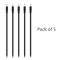 SIM&NAT 18 AWG DC Power Pigtail Cable, 2.1mm x