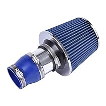 Acouto 76mm 3Inch Universal Car Cold Air Intake Hose Filter System with Air Intake Aluminum Pipe,Mounting Bracket,Tube Horse,Lock Rings Filters Red Automotive