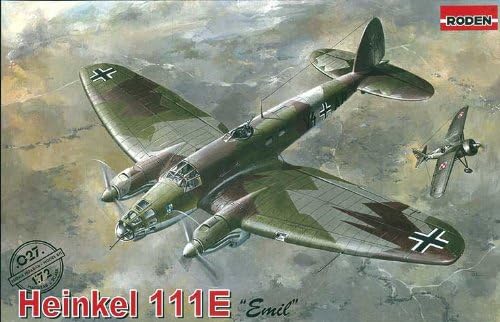 Roden 027 Model Kit He-111E ''Emil'', Medium, White