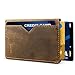 Slim RFID Wallets for Men Leather - Front Pocket Card Holder Sleeve - RFID Blocking,Dark Brown[csc6-dbch-rfid],OneSize