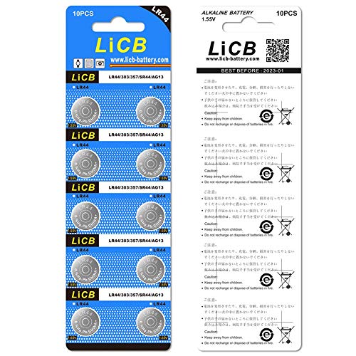 LiCB 40 Pack LR44 AG13 357 303 SR44 Batteries 1.5V Button Coin Cell