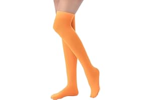Lastclream Women Costume Thigh High Silk Stockings for Woman 80D Semi Opaque Over Knee Socks Cosplay Knee High Hosiery