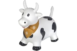 Kindsgut Bouncy Animal Hopper Cow for Children, Designed in Germany, Playful and Modern Colors, air Pump Included, Indoors and Outdoors