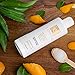 Organic Exfoliating Body Wash - Natural Moisturizing Body Wash for Dry Sensitive Skin with Coconut Oil, Aloe Vera, Green Tea, Jojoba Oil and Vitamin E, 8 fl oz