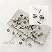 Titanium Earring Supplies,80 pcs.40-6mm pad Posts and 40 pcs. Stainless Backs,Hypoallergenic Jewelry