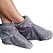 Heated Microwaveable Foot Booties - Herbal Hot/Cold Deep Penetrating Herbal (Charcoal)