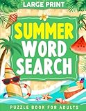 Summer Large Print Word Search Books for