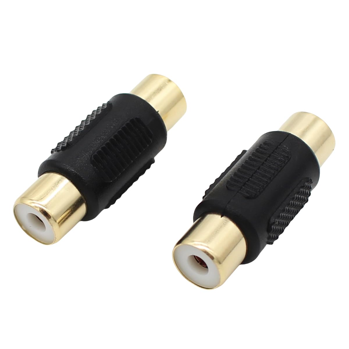 RCA Female to RCA Female Coupler Adapter 24-Pack Gold Plated for Phono, Speaker, RCA Cable, Amplifier